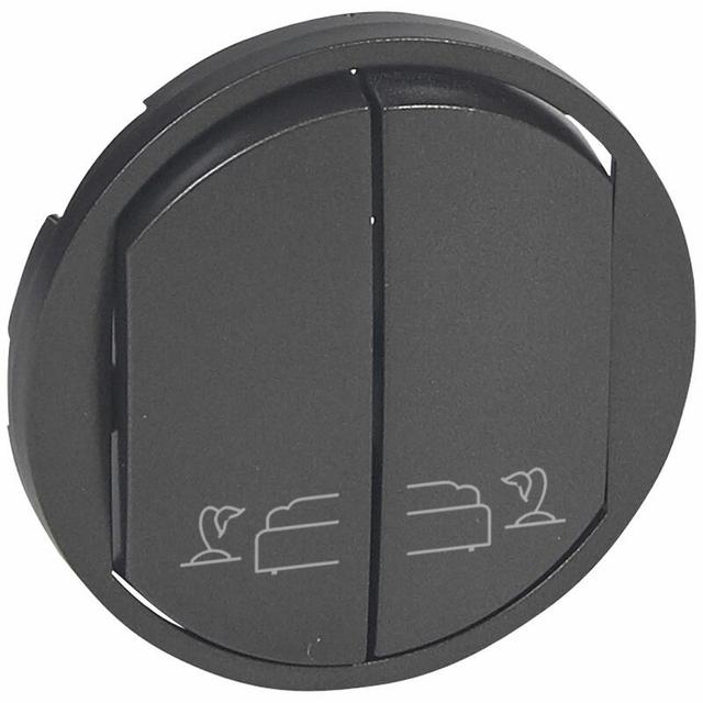 CELIANE - Klawisz podwójny z symbolem lampki nocnej grafitowy, Legrand