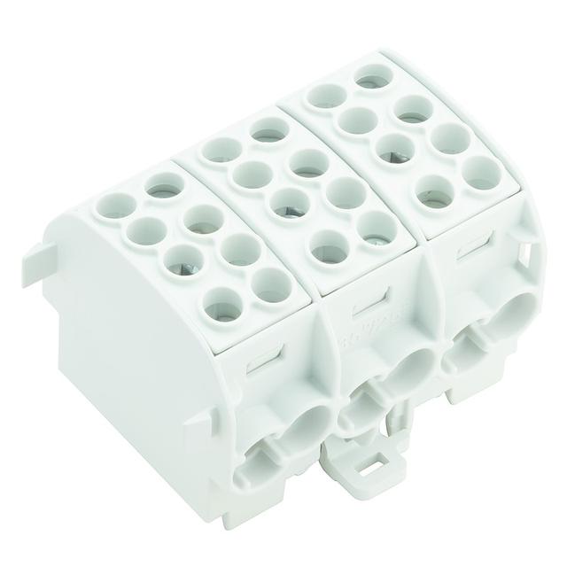 WPD 302 2X35/2X25 3XGY Złączka szynowa przelotowa, nr katalogowy 1561740000