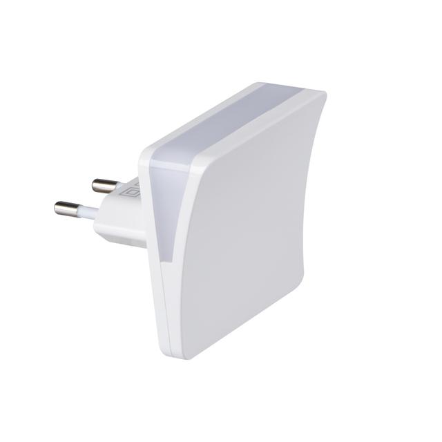 HOFI LED WW W Lampka wtykowa LED HOFI LED WW W 0,28W barwa ciepłobiała3000K biały z czujnikiem zmier