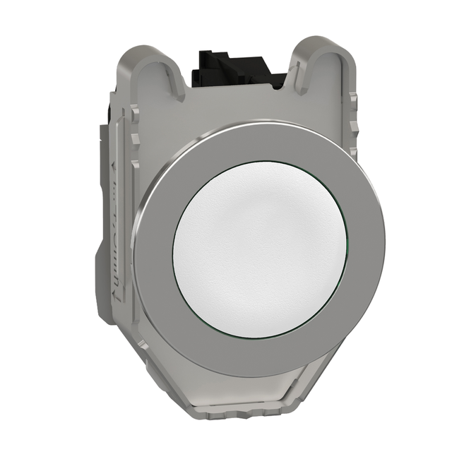 Harmony XB4 Przycisk zlicowany metal biały fi30 z samopowrotem nieoznaczony 1Z XB4FA11 Schneider