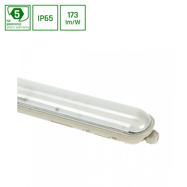 Oprawa Hermetyczna LIMEA GIGANT HERMETYK 1500mm 75W barwa neutralna 230V 120st IP65 IK10 1490x72x70mm SZARY 5 lat gwaranacji
