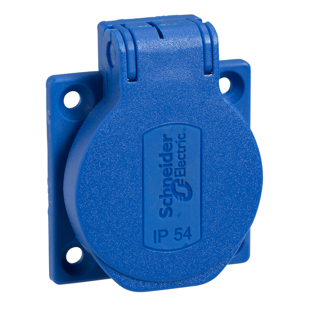 Gniazdo Pratika 50X50 niebieskie IP54220V 2PT PKN51B Schneider