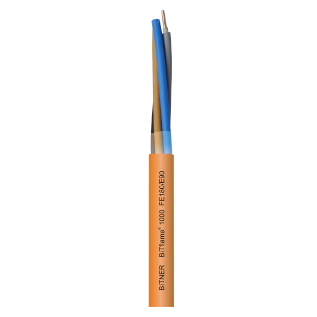 Kabel zasilający i sygnalizacyjny BiTflame 1000 4G1,5mm2 RE 0,6/1kV FE180/E90 ognioodporny bezhalogenowy /bębnowy/ BITNER