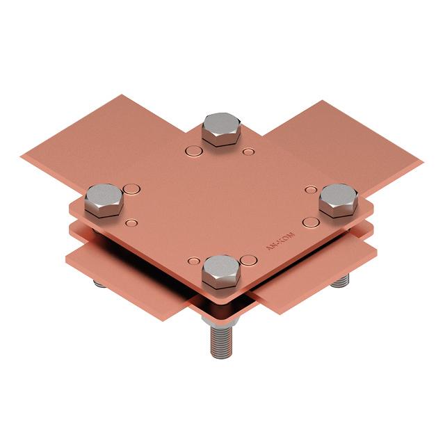 Złącze krzyżowe 2 płytki, 4 x M8 , B do 50 mm /CU/