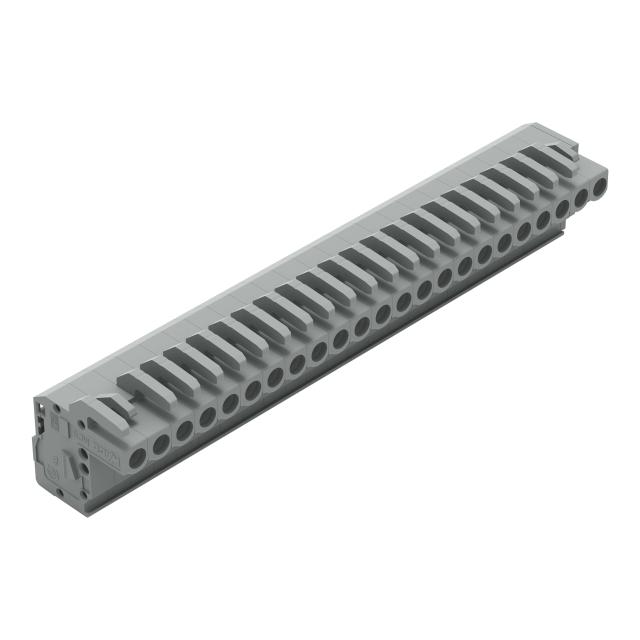 MCS-MIDI Classic gniazdo kątowe 23-bieg. szare raster 5 mm /10szt./ WAGO