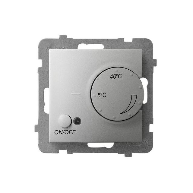 ARIA Regulator temperatury z czujnikiem podpodłogowym - kolor srebro