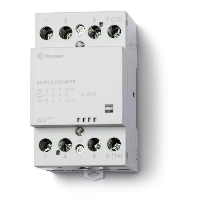 Stycznik modułowy 4 Z; 40A; 230V AC/DC; mech. wskaźnik zadziałania