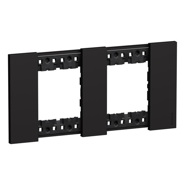 Living Now - Ramka 2x2 Moduły - Czerń Bticino  KA4802M2KG LEGRAND