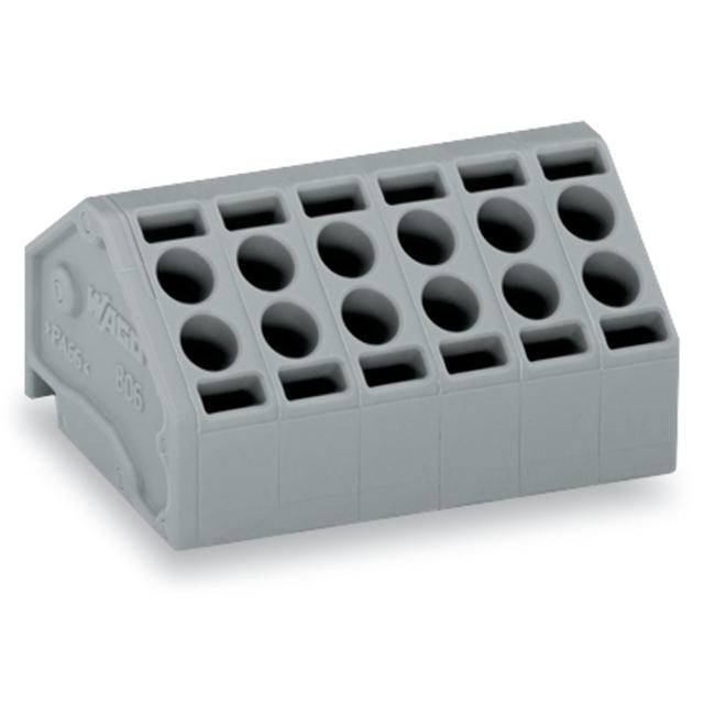 Listwa nasadzana do płytek drukowanych 8‑biegunowa szara raster 5mm 806‑108 /100szt./ WAGO