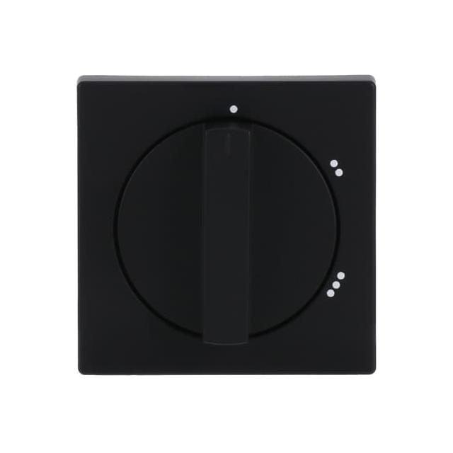 FUTURE Pokrywa z pokrętłem i nadrukiem czarny matowy