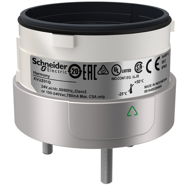 Harmony XVU Zespół mocujący kolumny świetlnej 3 pinowy fi 60mm 110/240V AC/DC  XVUZ01Q Schneider