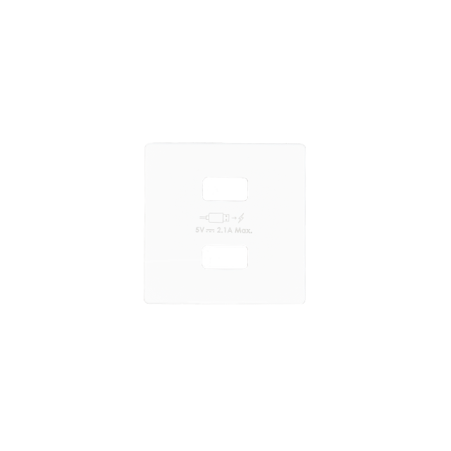 Simon 82 Pokrywa ładowarki 2xUSB biały