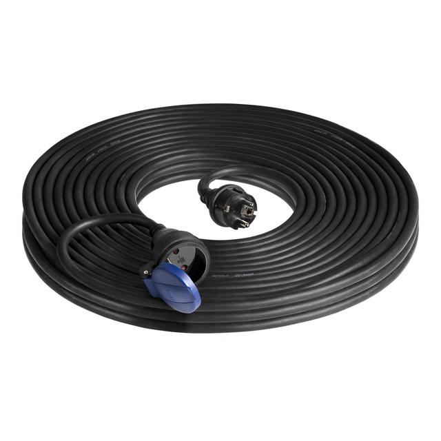 Przedłużacz warsztatowy bryzgoszczelny IP44 1x2P+Z 30m,kabel gumowy olejoodporny H07RN-F 3x1,5mm2, OR-AE-13290/30M ORNO