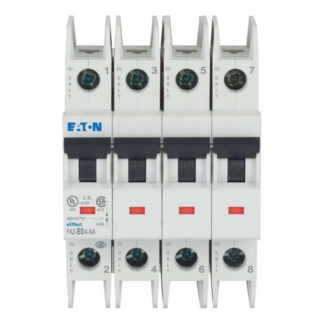 FAZ-B5/4-NA Wyłącznik nadprądowy 10kW B5A 4P 190904 EATON