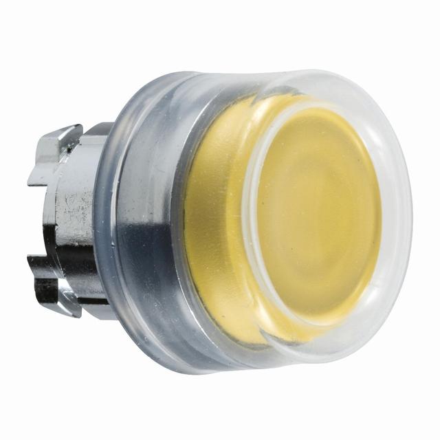 Harmony XB4 Przycisk okapturzony wystający z samopowrotem żółta metalowa ZB4BP5 Schneider