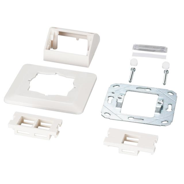 Wielofunkcyjny zestaw ramek z adapterem 1- i 2-portowym