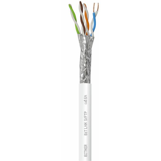 BiTLAN S/FTP 4x2x23 AWG cat. 6A 500MHz Kabel do sieci teleinformatycznych, podwójny ekran TI0076 BITNER