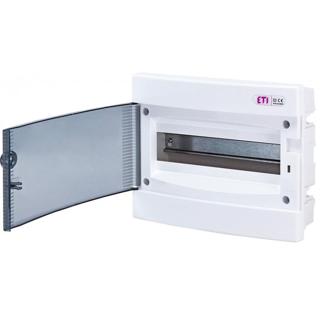 ECM12PT IP40 ROZDZIELNIA PODTYNKOWA 12 MOD.DRZWI TRANSPARENTNE