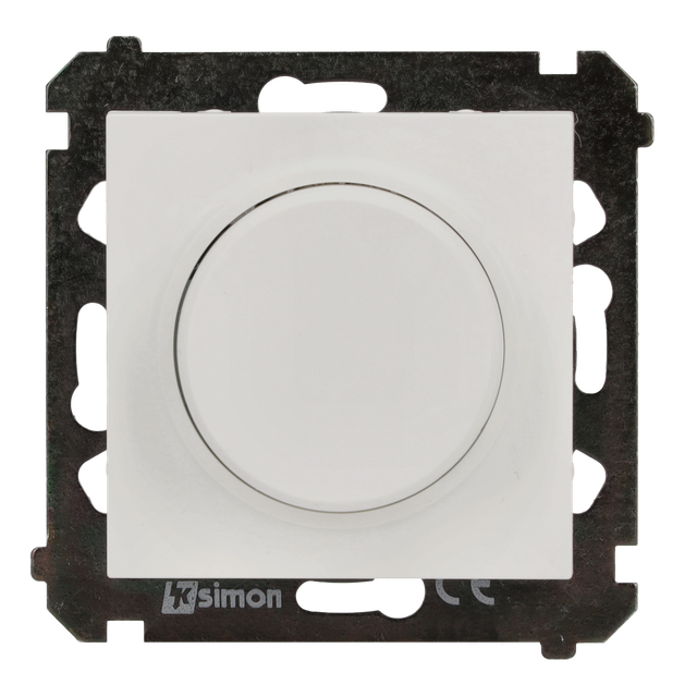 Simon 55 Ściemniacz obrotowy do LED ściemnialnych 230 V 2–200 W Biały mat TES9L.01/111 KONTAKT