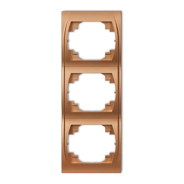 LOGO Ramka pionowa potrójna złoty metalik