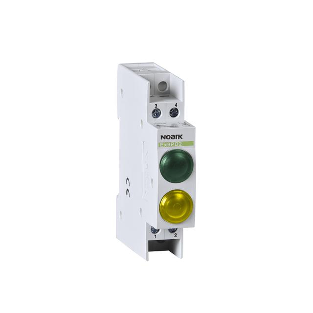 Ex9PD2gy 12V AC/DC Lampka sygnalizacyjna 12V AC/DC 1 zielony 1 żółta LED 102465 NOARK