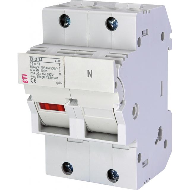 Rozłącznik bezpiecznikowy EFD 14 1P+N LED 002560012 ETI