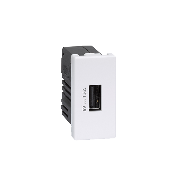 Simon Connect USB ładowarka K45 (45x225) gniazdo typ A 5V/15A czysta biel