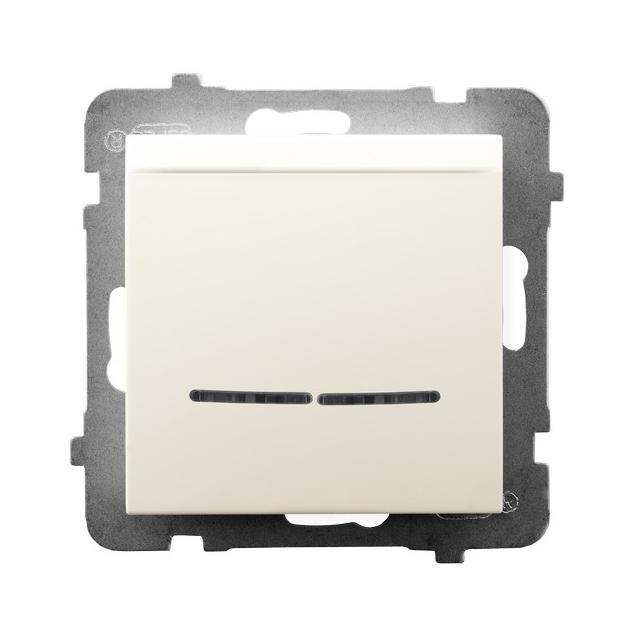 ARIA Łącznik hotelowy z podświetleniem pomarańczowym - kolor ecru