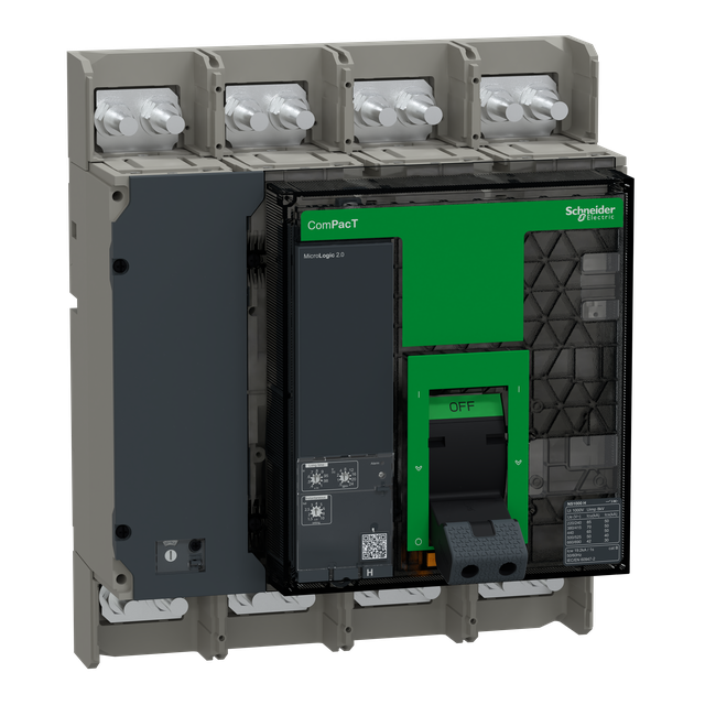 Wyłącznik mocy ComPacT NS1000H 70kA przy 415VAC 4P stacjonarny sterowanie ręczne MicroLogic 2.0 10 C100H420FM Schneider