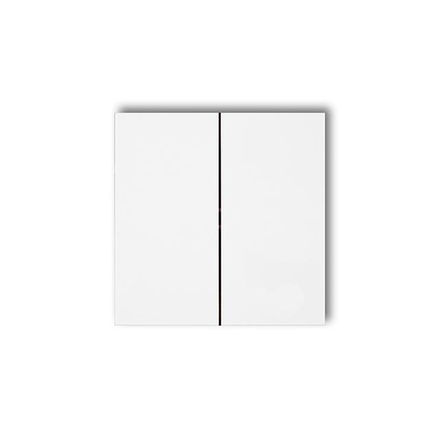 DECO, ICON, MINI Klawisze podwójne do łączników DECO, ICON, MINI (komplet dwóch sztuk) biały mat