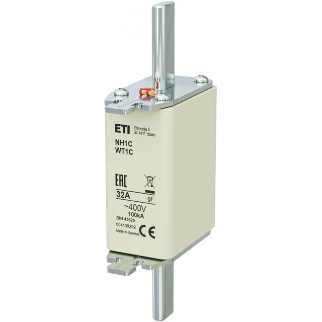 WT-1C/gF 32A E - Wkładka topikowa przemysłowa szybka