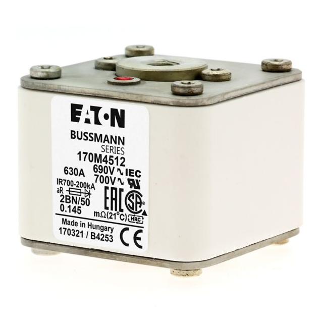 FUSE 630A 690V 2BN/50 AR UC Wkładka szybka 630A AC 690V rozmiar 2 61x77x51 mm aR IEC UL w 170M5412 E