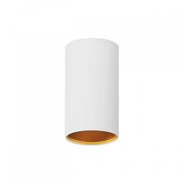 CHLOE GU10 IP20 tuba biała złota oczko nieregulowane