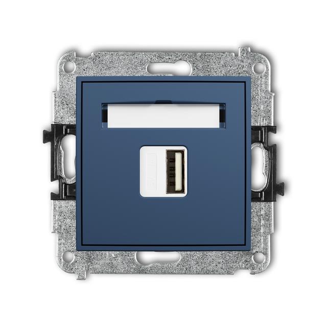 MINI Mechanizm ładowarki USB pojedynczej USB A, 5W max., 5V, 1A navy blue