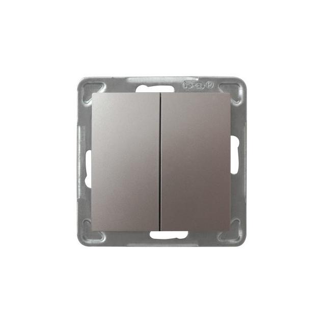 IMPRESJA Łącznik podwójny krzyżowy - kolor tytan