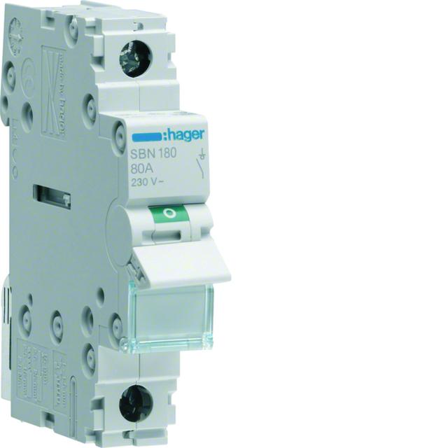 Modułowy rozłącznik izolacyjny 1P 80A 230VAC SBN180 HAGER