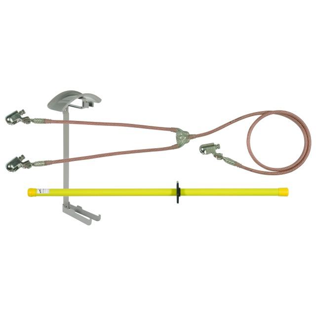 Komplet uziemiający do podgrzewanych instalacji (transformatory, kolej)