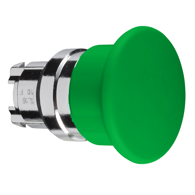 Harmony XB4 Przycisk grzybek fi40 zielony z samopowrotem metalowy ZB4BC3 Schneider