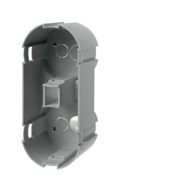 Integro Puszka podtynkowa 2-krotna do montażu pionowego, głęboka, szary, mechanizm