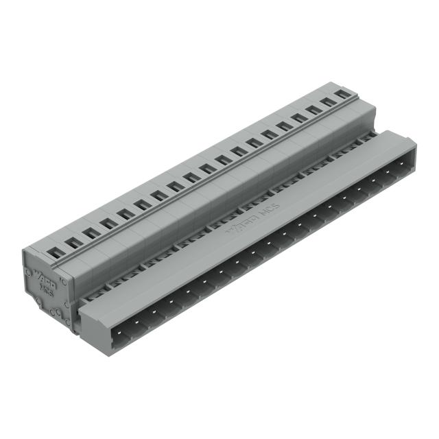 MCS-MIDI Classic wtyk 19-bieg. szary raster 5 mm /10szt./ WAGO