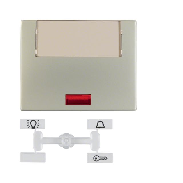 Klawisz z 5 dołączonymi soczewkami i dużum polem opisowym; stal szlachetna, lakierowana; K.5