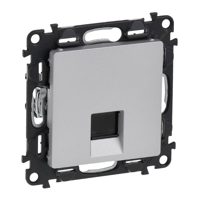 VALENA LIFE GNIAZDO 1 x RJ 45 kat. 6A STP ALUMINIUM, Legrand