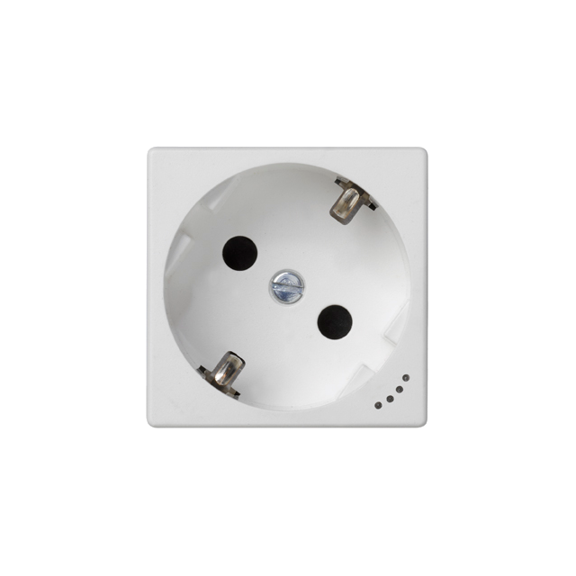 Simon Connect Gniazdo K45 schuko 16A/230V wskaźnik zasilania czysta biel KL01/9 KONTAKT