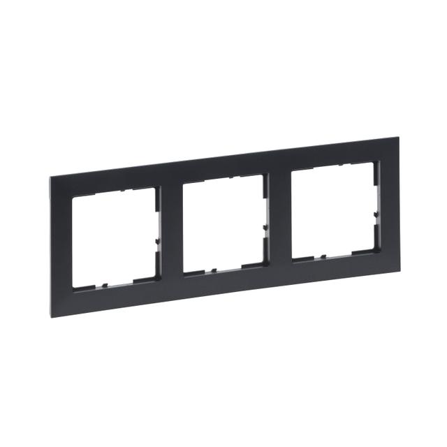 Suno Ramka Potrójna 3-Krotna Ciemnoszary 721553 LEGRAND