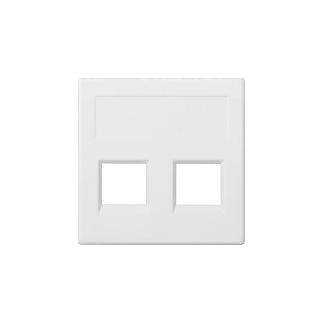 Simon Connect Płytka S500 2x RJ bez osłon PANDUIT czysta biel