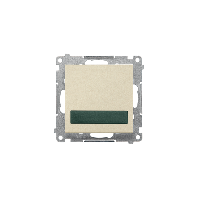 Simon 55 Sygnalizator świetlny LED – światło zielone 230V Szampański mat