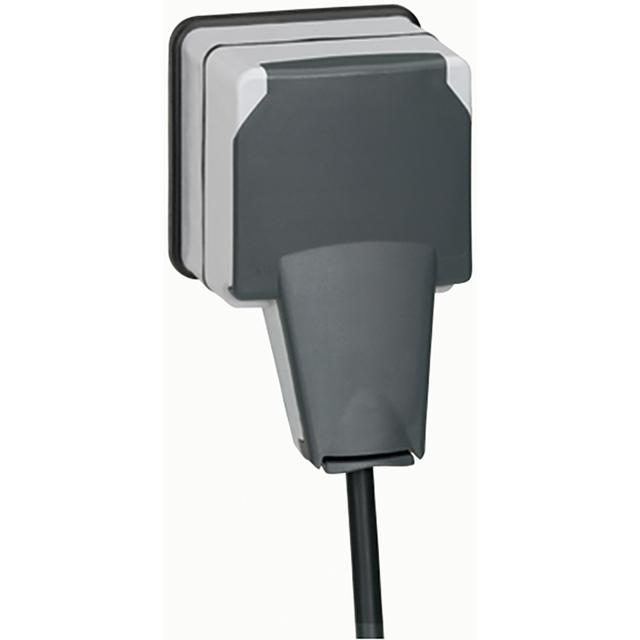 Plexo IP66 Gniazdo 2P+Z Z Klapką Blokującą Wtyczkę 16A - 250V - Komplet Natynkowy 090465 LEGRAND
