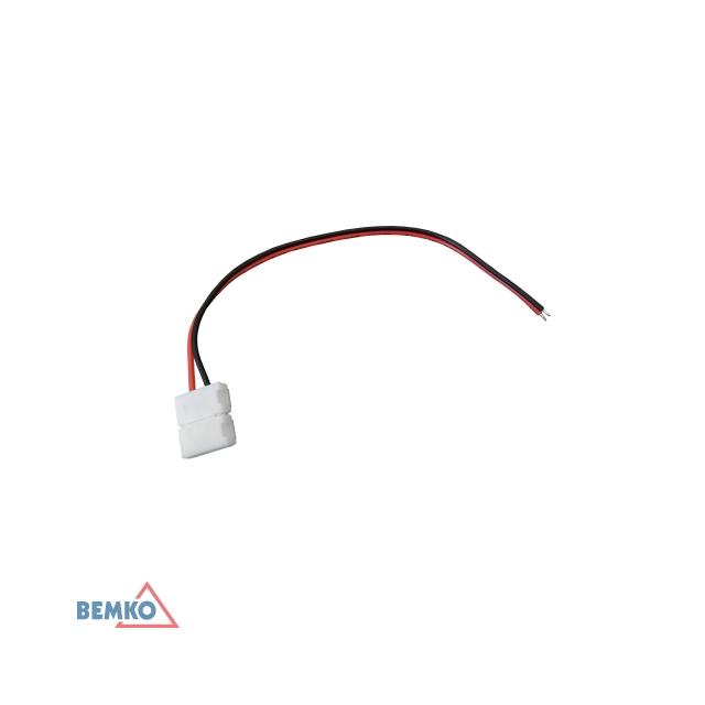 ZŁĄCZKA LED Z PRZEWODEM 1-STRONNA 8MM 3528