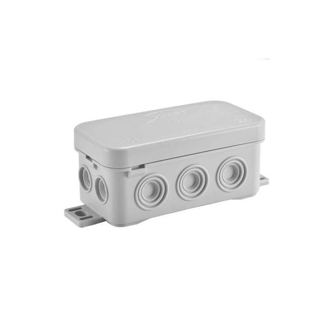 N8 ,  Puszka naścienna z dławicą zintegrowaną, samozatrzaskowa 89*42mm - Seria Fastbox, szary