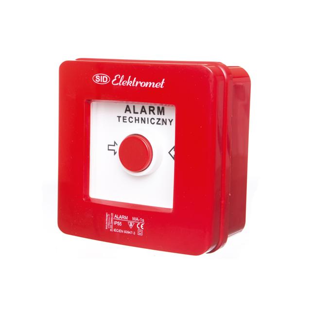 WA-1s  2 tory prądowe 12A NC-NO ALARM, Wyłączniki alarmowe samoczynne natynkowe